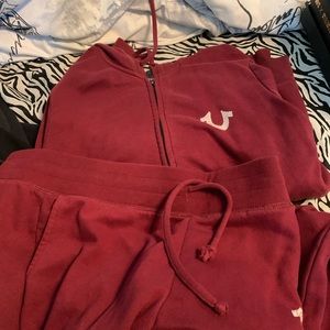 true religion jogging suit set